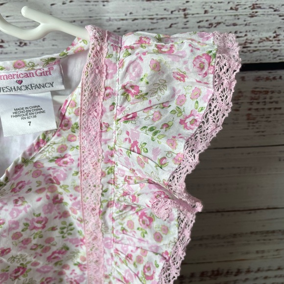 Love Shack Fancy x American Girl // Floral Flutter Ruffle Sleeve Dress - Picture 4 of 5